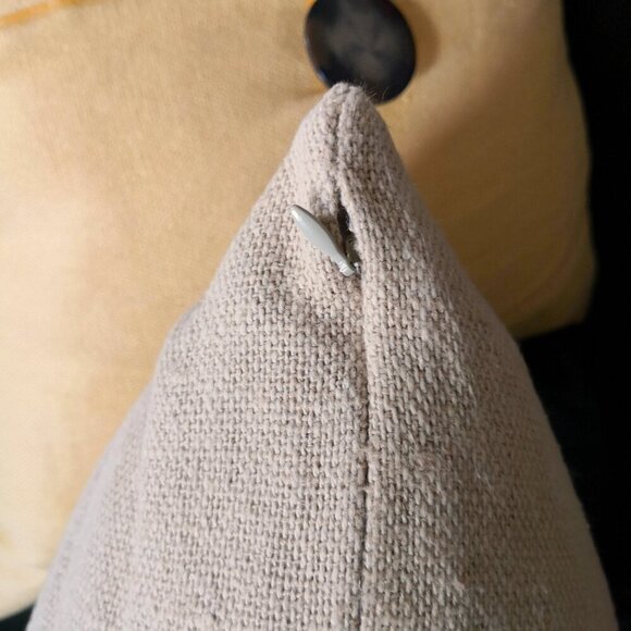 Pottery Barn Postcard Patch Lumbar Pillow 16"x26" - Picture 4 of 7